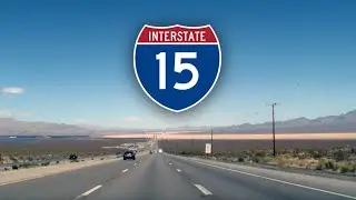 I-15 North in the Mojave Desert - Mountain Pass, California to Jean, Nevada
