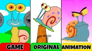 My NEW! Sprunki OC: Gary (From SpongeBob Squarepants!) Animation vs Game (All Versions)
