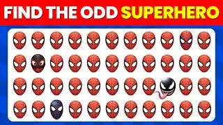 Find the ODD EMOJI out - SUPERHEROES Edition - Marvel & DC Superhero Emoji Quiz Challenge #quiz