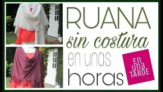 Cómo hacer una RUANA CON FLECOS, SIN COSTURA - Fabiana Marquesini - 57