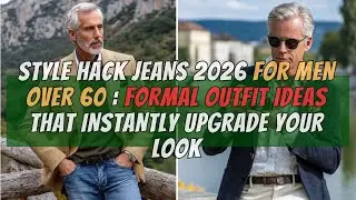 STYLE HACK Jeans 2026 for Men over 60: Formal Outfit Ideas That Instantly Upgrade Your Look
