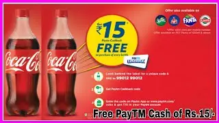 PayTM Coca Cola Offer! Free Rs.15/-  PayTM Cash For Buying Fanta,Coca Cola,Thumps Up,Limka & Sprite!