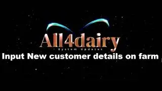 Add customer on farm 1st visit