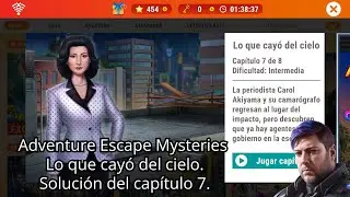 Adventure Escape Mysteries Lo que cay&oacute; del cielo (It came from Above). Soluci&oacute;n del cap&iacute;tulo 7.
