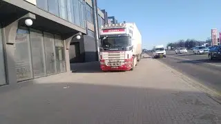 КИШИНЕВ.Дальнобой и SCANIA Сонька едут на выгрузку.