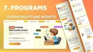 7. Programs Offered | Coding Bootcamp Website | Allustrode #webdevelopment #webdev #webdesigning