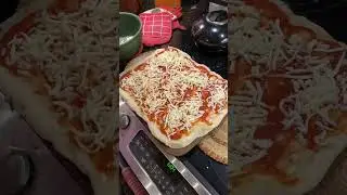 Cooking Pizza in the Vermont Bun Baker Wood Stove