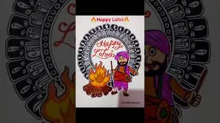 Lohri di lakh lakh badhaiyan 😍// Nidhi Maurya #trending #shorts #share #mandala #art #youtube
