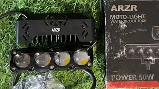 ARZR 4 Lens Fog Light 4 Lens lights Car Bike FOG Light 