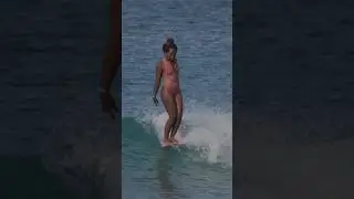 Nique Miller with ten toes over the nose! #hawaii #surf #surfergirl #surfers