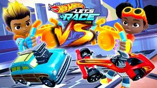 Hot Wheels Let&acute;s Race Ultimate Speed &ndash; Coop with Surf N Turf VS Spark with Madfast