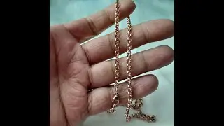 Rose Gold Belcher Chain 9ct 24 Inch Long Length 3mm | Gold Collections