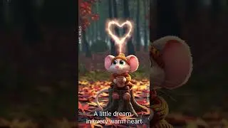 Just Hello app | Dreamy mouse and a heart of light | video postcards with your voice