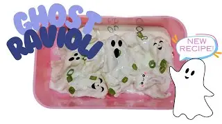 Ghost 👻 Ravioli | Halloween Dinner idea!! | Make this recipe!!!