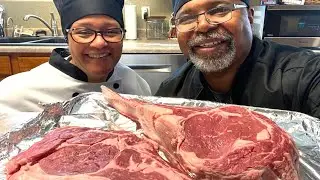 HOW TO GRILL TOMAHAWK STEAKS | Reverse Sear | Wet Aged | TIFF & DRE TV