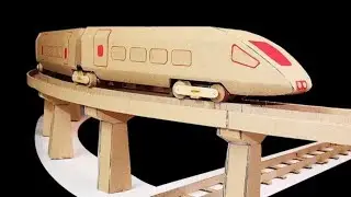 How to make cardboard train 