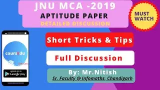 JNU MCA 2019 APTITUDE PAPER(FULLY SOLVED)