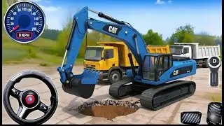 New City Road Construction 🚧🔥 simulator 3D - Heavy JCB Excavator games 2026 (Android Gameplay)