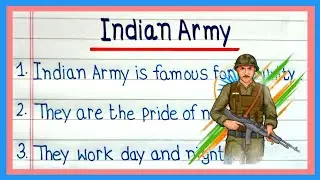 5 Lines On Indian Army | Essay On Indian Army In English |