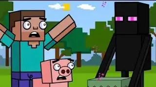 Enderman & The Sky Base | Block Squad (Minecraft Animation)
