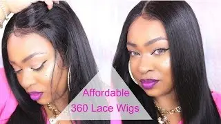 How To Style Affordable Virgin Brazilian 360 Lace Wigs   OMGQueen com