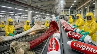 Inside the Toothpaste Factory — From Animal Bones to Toothpaste | Full Process