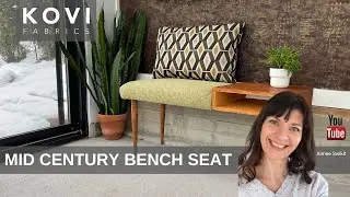 MID CENTURY BENCH SEAT | Coffee Table Conversion Uphostery Tutorial
