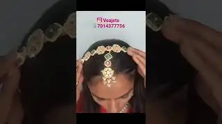 Matha patti | sheesh phool | matha patti hairband | traditional hairband | matha patti with mangtika