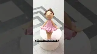 How to make a ballerina fondant topper! #cakedecoratingtutorials #ballerinatopper #ballerina