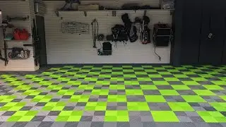 Epic Residential Garage Design and Transformation | FLEXICO | Swisstrax Modular Flooring Tile