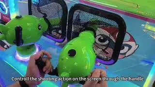 Must-Have for Kids' Zones! 🌟 Interactive Dual Ball Shooting Game Machine #shootinggames