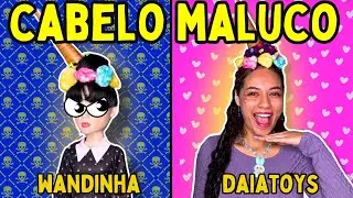 Cabelo Maluco com a Wandinha?! 😱 Olha no que deu!”