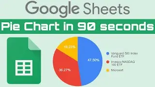 How to make a pie chart in Google sheets - in only 90 seconds! Fast and easy tutorial