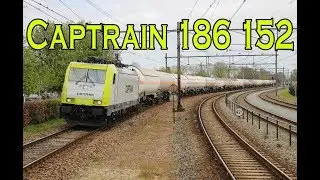 *Tyfoon* Captrain 186 152 met omgeleide LPG-Gasketeltrein door Oss! [4K]