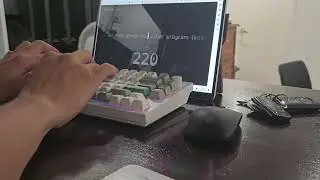 Keychron Q1 Max QMK/VIA Wireless Custom Mechanical Keyboard Speed Test on Monkeytype 200+ WPM 60s