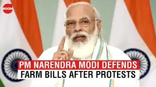 PM Narendra Modi Defends Farm Bills After Protests | Farmers Bills 2020 Highlights | BOOM