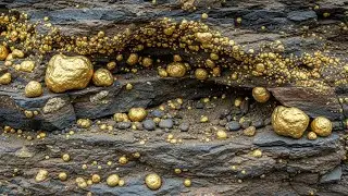 A Million Dollar Uncovering Hidden Gold: Raw Nuggets Found Inside Natural Rock!