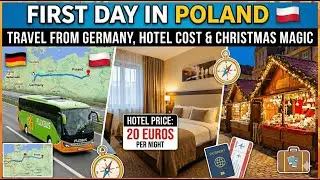 Day-01 Poland | Travel Vlog | Travel from Germany, Hotel Cost & Christmas Magic #indianingermany