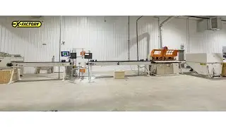 Tisfoon USA Optimizing Wood Scanner Defect Chop Saw and Sorting Line