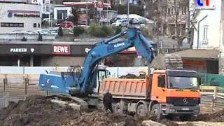 Liebherr R 944B Earthworks / Aushub Alter Postplatz Waiblingen, Germany,  11.01.2007.