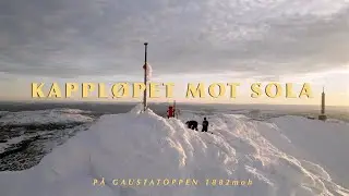 Kappløpet mot sola, på ski opp Gaustatoppen