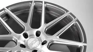 XO Luxury Wheels - Moscow in Gloss Gunmetal w/ Ball Milled Spoke & Brushed Face