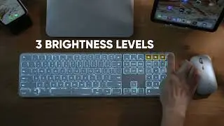 ProtoArc&reg; KM100-A Backlit Bluetooth Keyboard and Mouse Combo for Mac