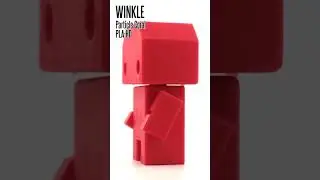 855 WINKLE Particle Coral PLA-HD | 3D printed sample | #FilaMODE