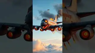 scary Aeroplane flying in sky [ scary  End ☠️ I #scary #creepy #shorts #aeroplane