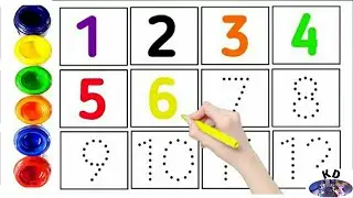 1234,Numbers learning video for kid,colours name , black blue red, alphabate songs,counting video...