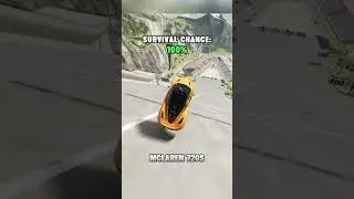 Jump And Brake Test #beamngdrive #gaming #fyp #car #game #viral #foryou #crash