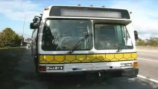AUDIO RECORDING OF BROWARD COUNTY TRANSIT's 1992 FLXIBLE 40102 6TL BUS #9215 (RETIRED).