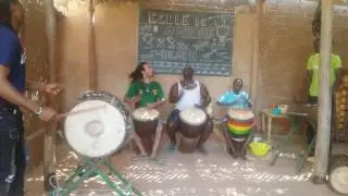 Amidou Balani chez Zoumana dembele djembe master in Bobo