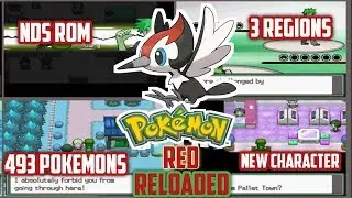 New Pokemon Red Reloaded NDS ROM with 3 Regions,All 493 Pokemons, Character from Sinnoh&Hoenn region